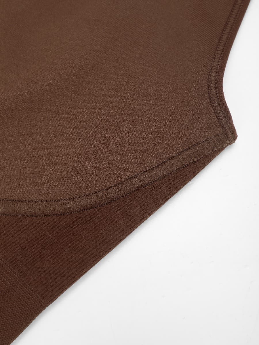 Macacão Sem Costuras Decote Quadrado com Costas em U