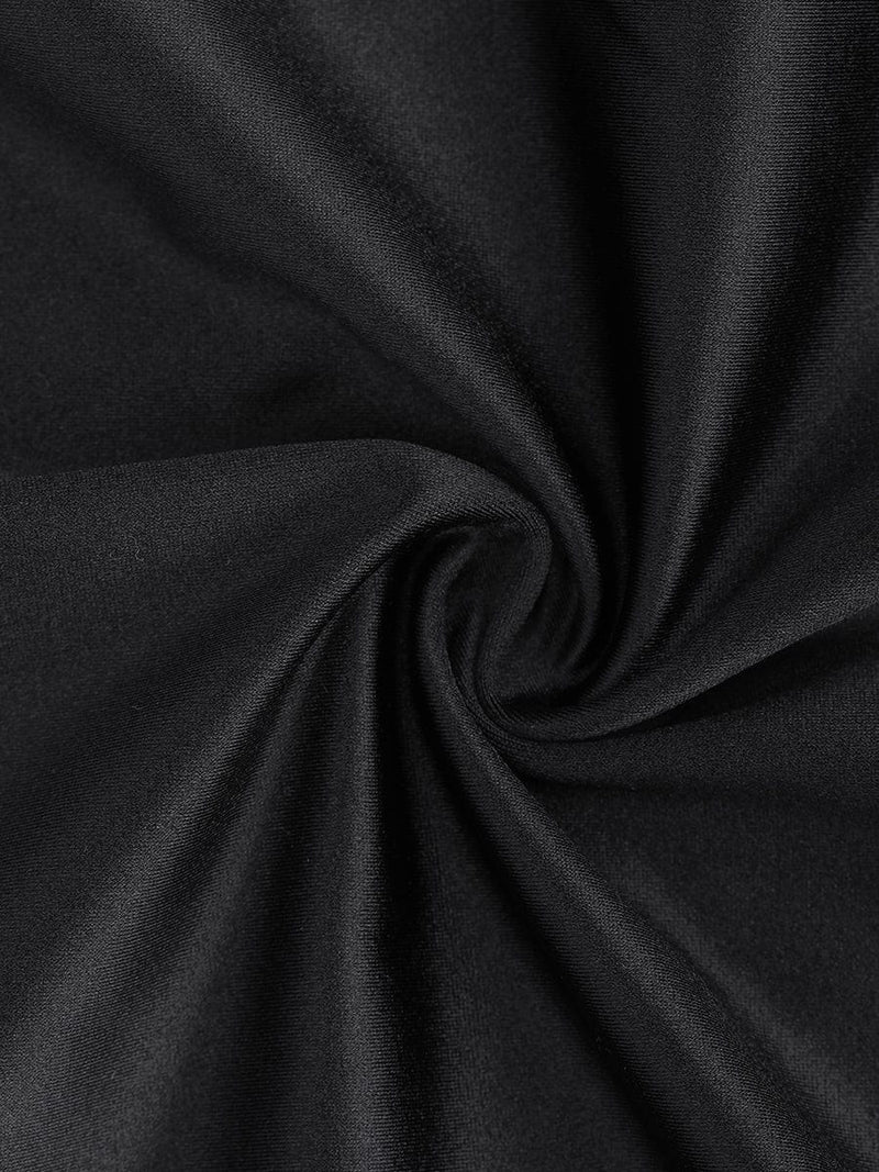 Body de control de abdomen con corsé de cuello cuadrado retro y forros extraíbles