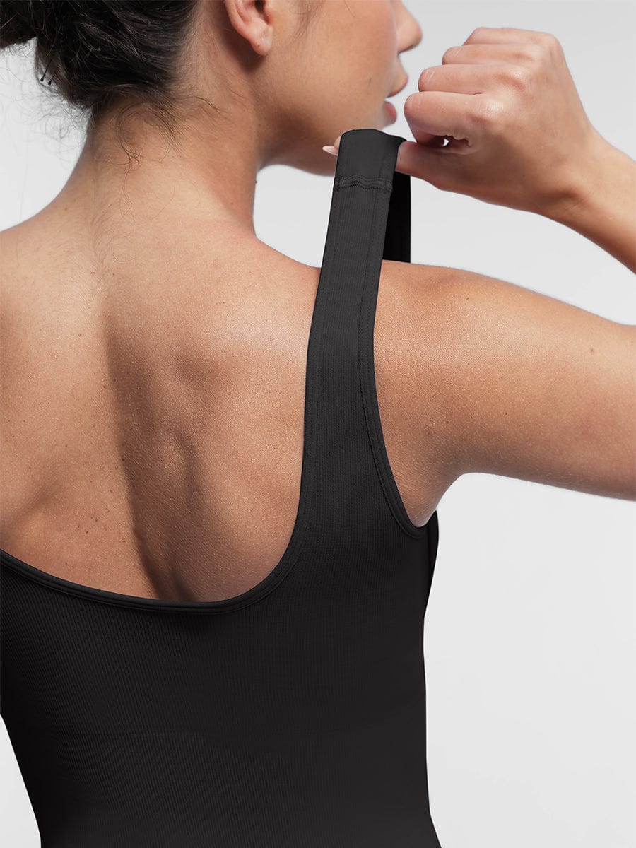 Macacão Modelador Sem Costuras Decote Quadrado com Costas em U