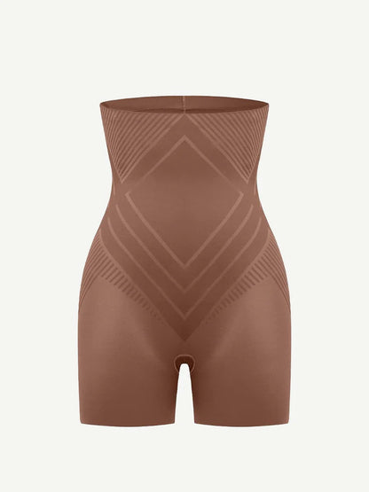 Braguita moldeadora de cintura alta de spandex líquido Air Slim para adelgazar muslos