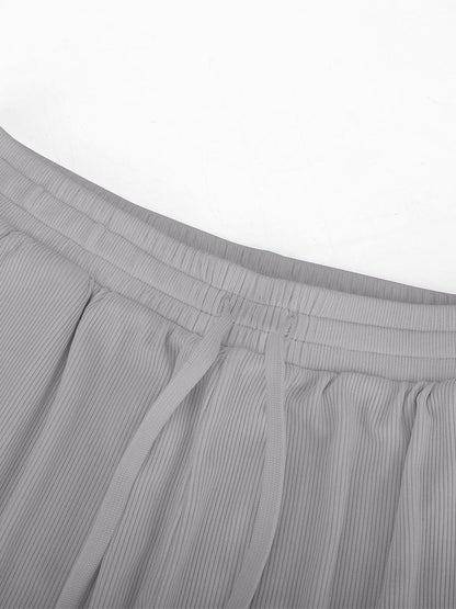 Rayon Ribbed Wide Leg Lounge Pants