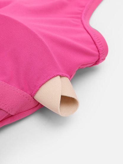 Traje de baño de una pieza con control de abdomen y cintura moldeadora