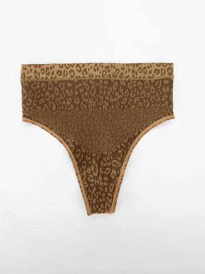 Cueca Modeladora Leopardo com Forro Antibacteriano