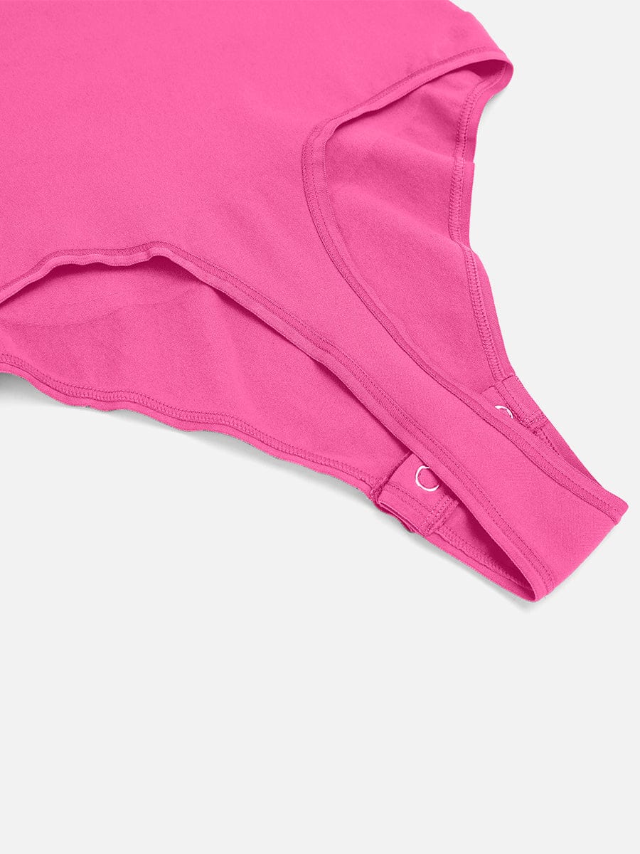 Body Modelador Sem Costuras de Manga Comprida Fio Dental