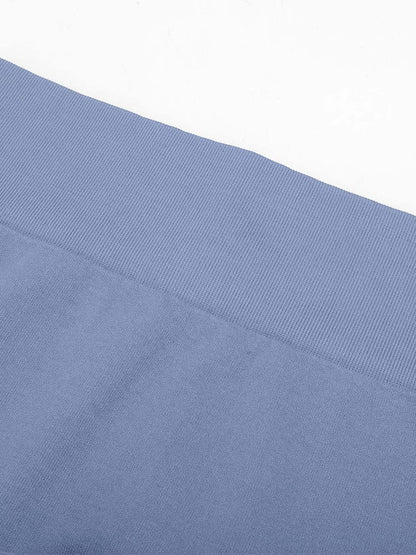 Seamless Double-Layer Waistband Peach Buttocks Shaping Yoga Leggings