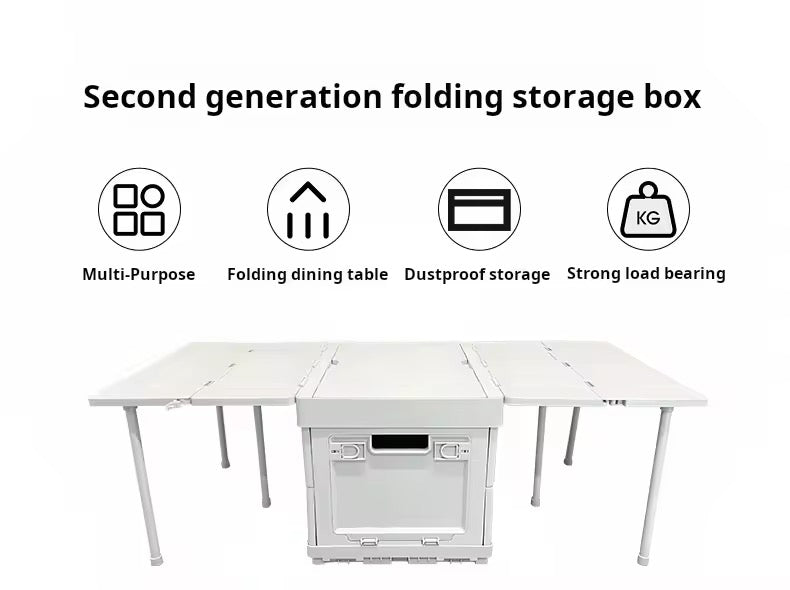 Multi-Use Folding Storage Box & Table