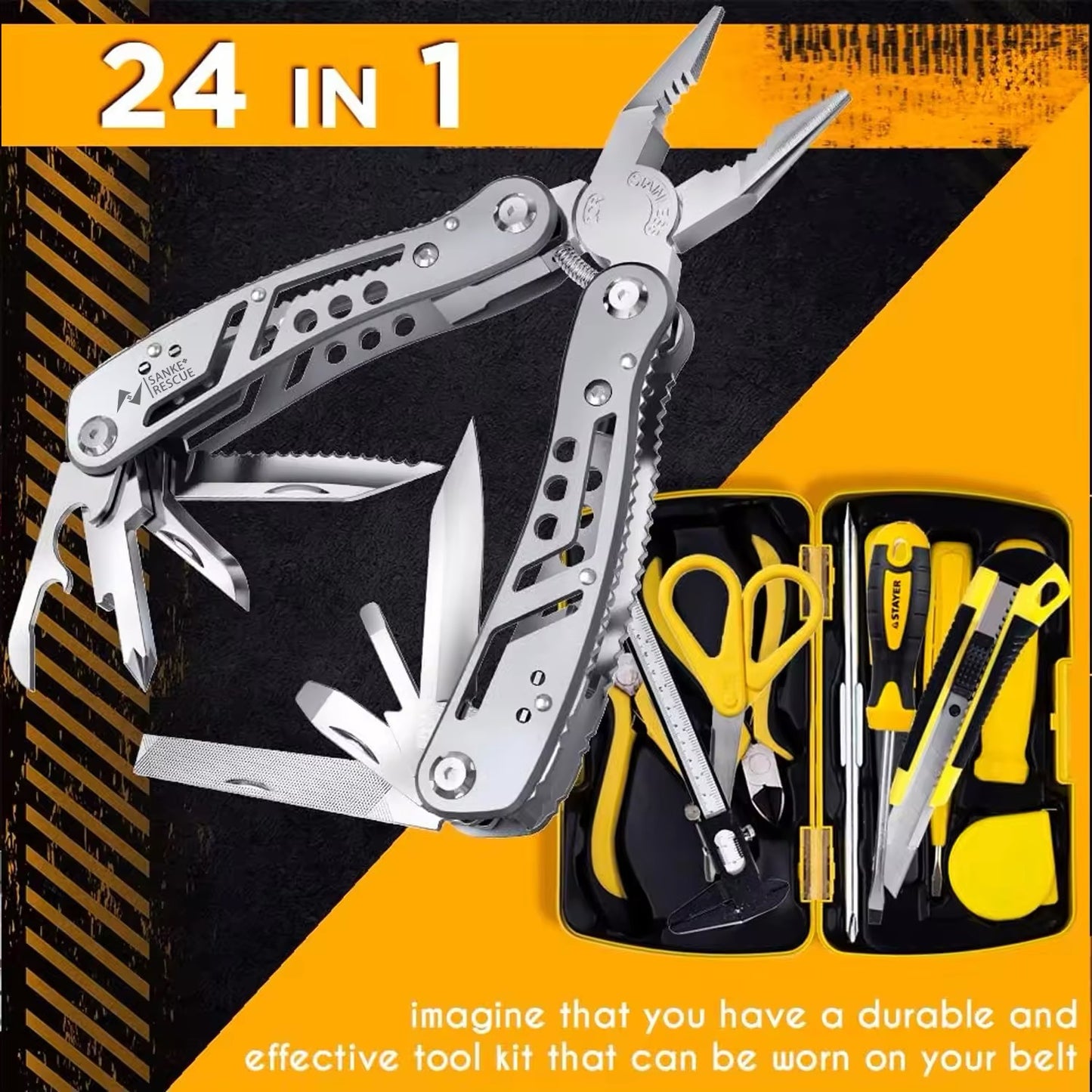 24-in-1 Multi-Tool Pliers