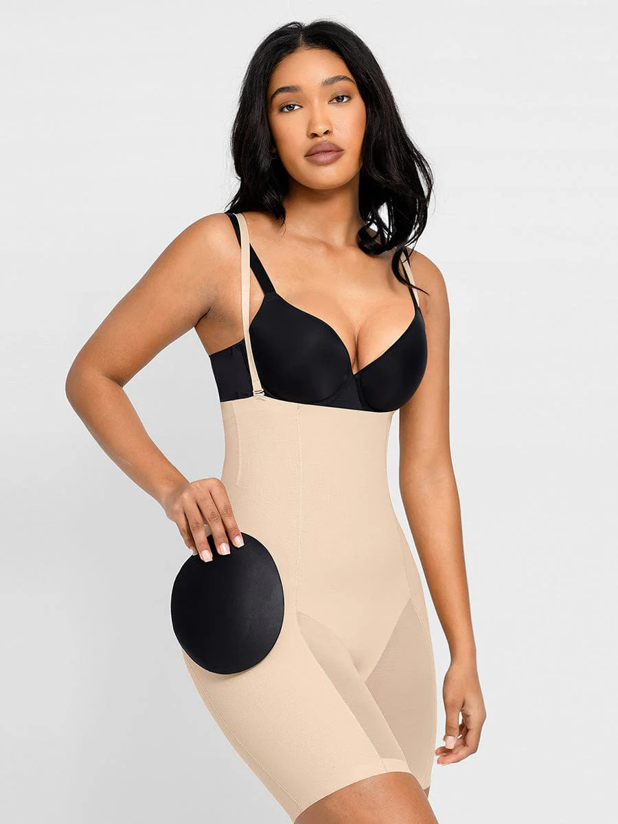 Cueca Modeladora 3 em 1 de Cintura Alta com Lifting