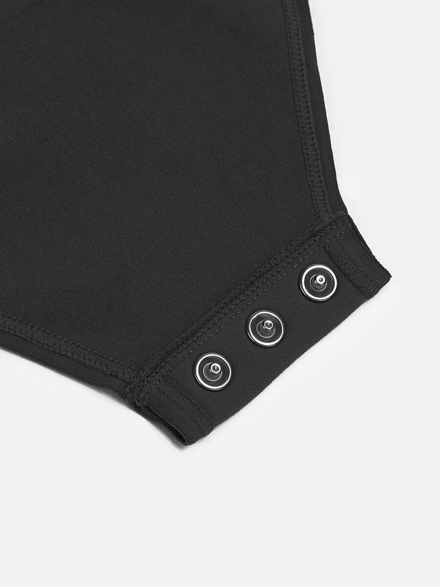 Body Modelador Sem Costuras de Manga Comprida Fio Dental