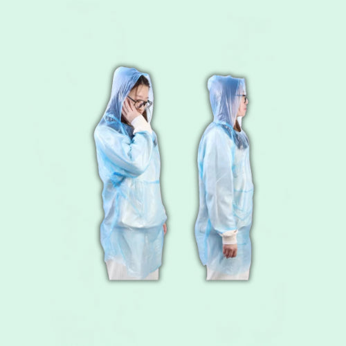 Portable Disposable Rain Poncho Set of 5