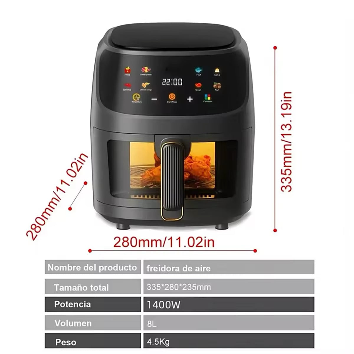 8L Smart Air Fryer Oven