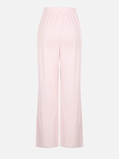 Rayon Ribbed Wide Leg Lounge Pants