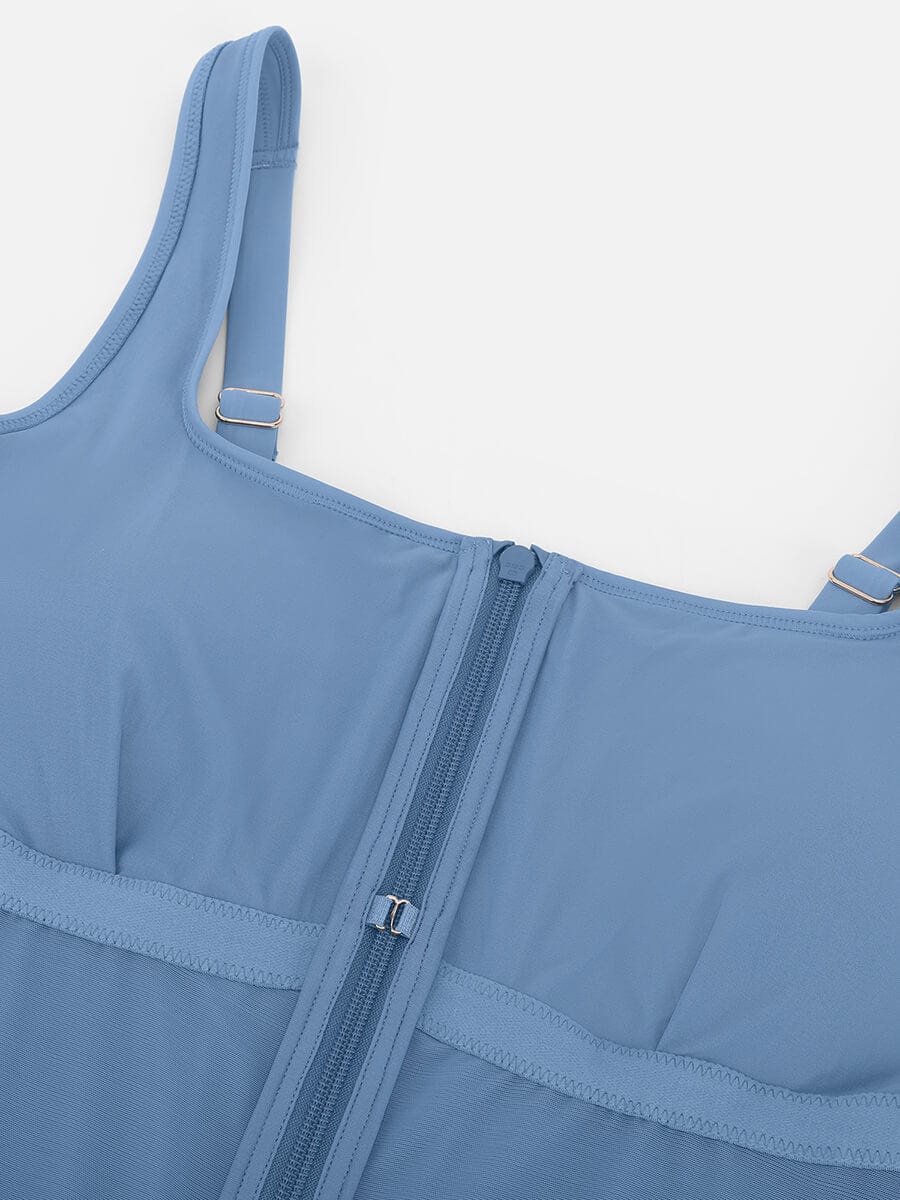 Traje de baño de una pieza con control de abdomen y cintura moldeadora