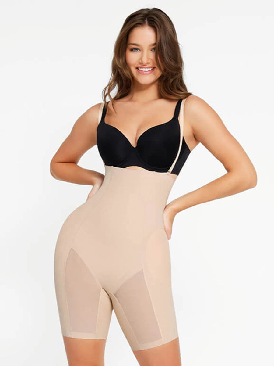 Cueca Modeladora 3 em 1 de Cintura Alta com Lifting