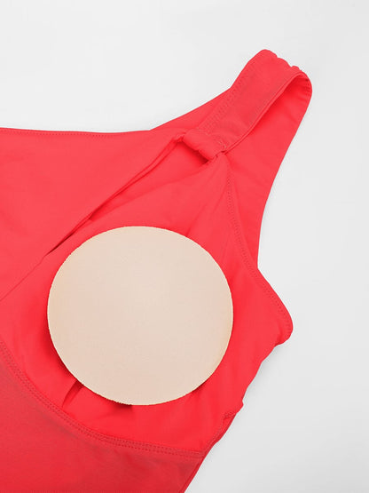 Fato de Banho Modelador de Um Ombro com Pregas