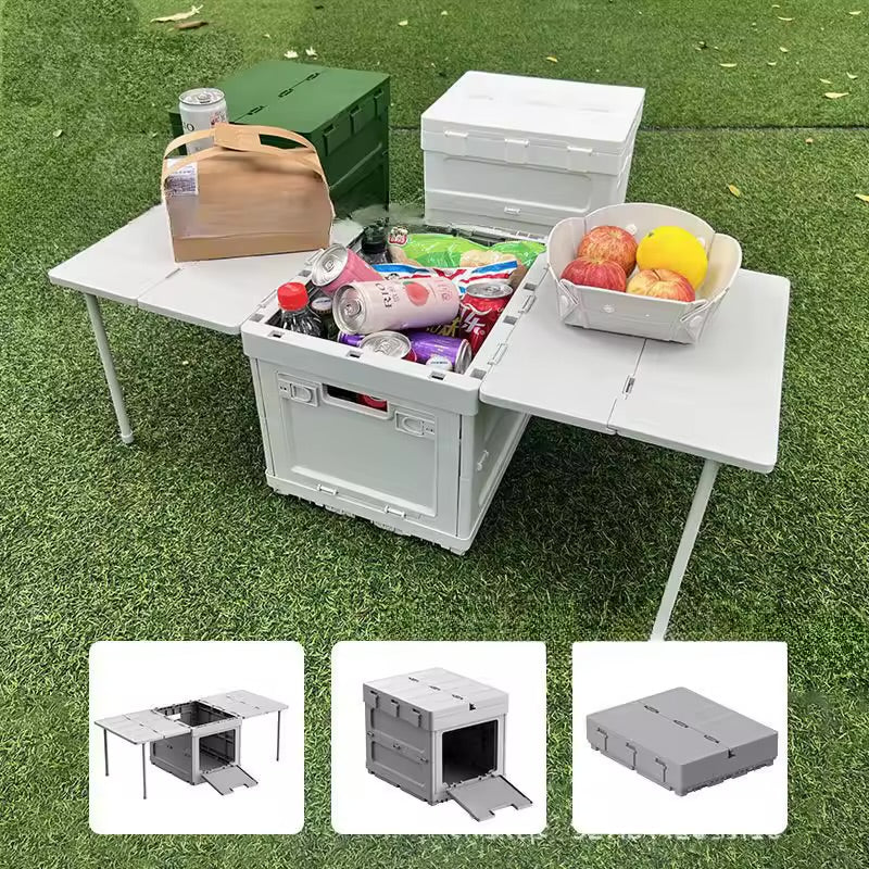 Multi-Use Folding Storage Box & Table