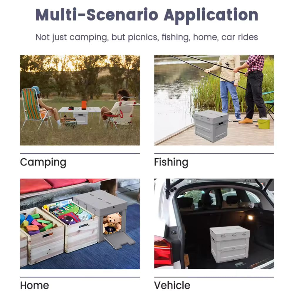 Multi-Use Folding Storage Box & Table