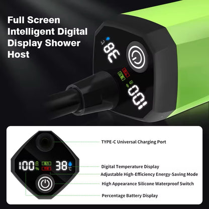 6000mAh Portable Camping Shower Kit