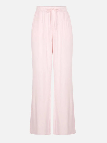 Rayon Ribbed Wide Leg Lounge Pants