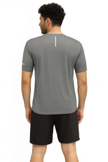 8-Pack Active Tees - Grey, Navy, Black, White, Grey, Green, Red & Khaki