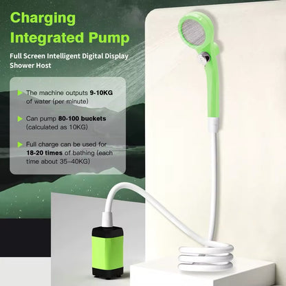 6000mAh Portable Camping Shower Kit