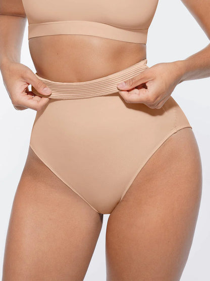 Cueca Modeladora de Cintura Alta com Forro Antibacteriano