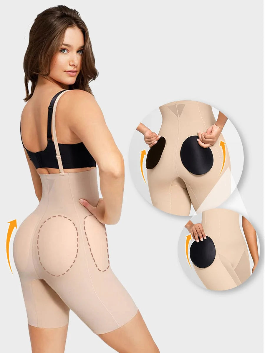 Cueca Modeladora 3 em 1 de Cintura Alta com Lifting