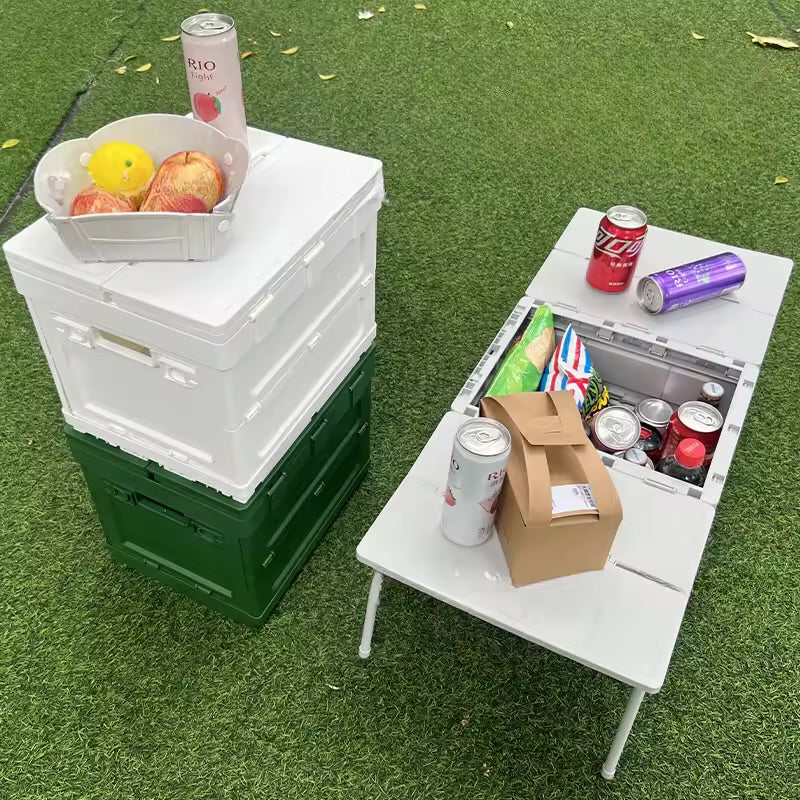 Multi-Use Folding Storage Box & Table