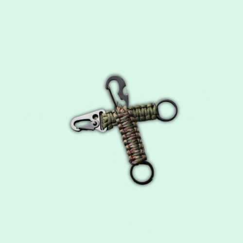 Military-Grade Paracord Survival Keychain