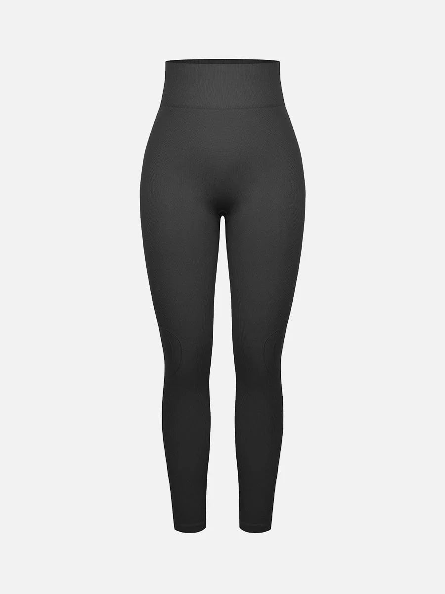 Seamless Double-Layer Waistband Peach Buttocks Shaping Yoga Leggings