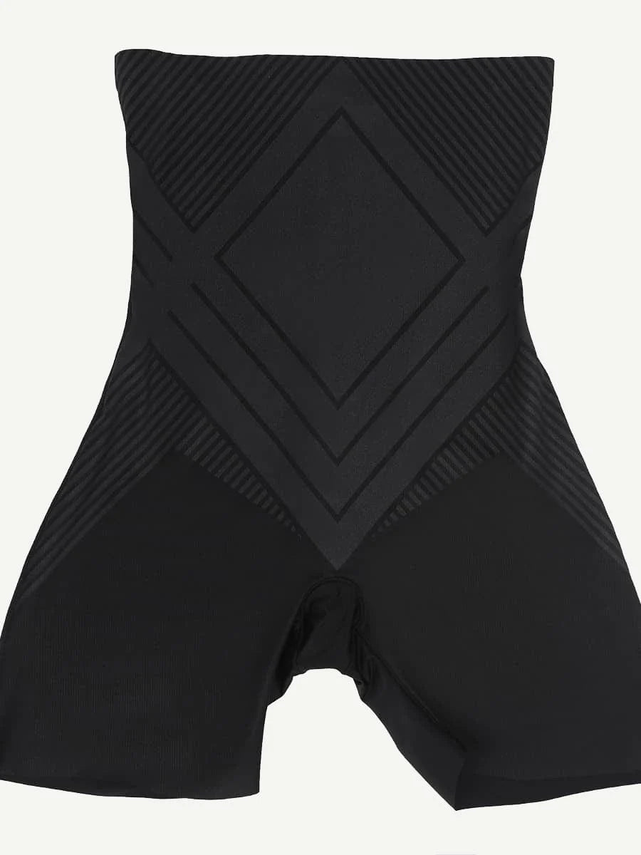 Braguita moldeadora de cintura alta de spandex líquido Air Slim para adelgazar muslos