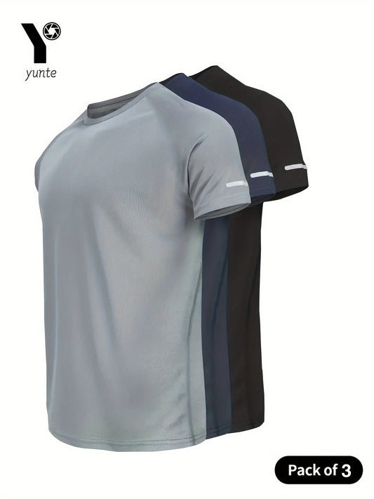 3-Pack Active Wear with Grey, Navy & Black