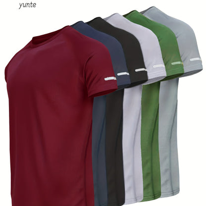 6-Pack Active Tees - Red, Navy, Black, White, Green & Khaki