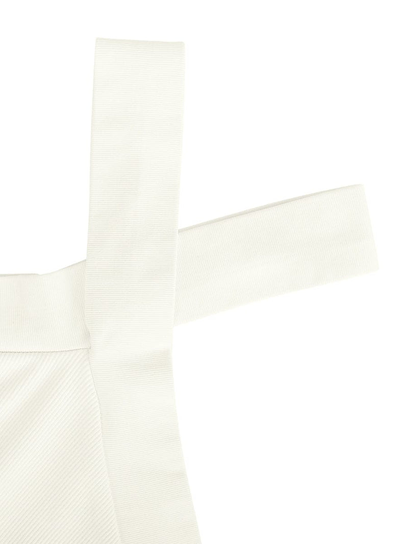 Seamless Crossover Halter Thong Bodysuit