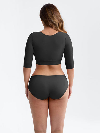 Top Pós-Cirúrgico com Suporte ao Peito e Compressão nos Braços