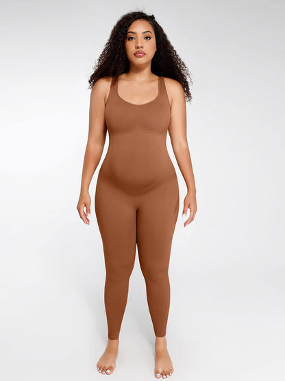 Seamless Eco-friendly Back Lifting Abdominal Supports Maternity Catsuit Jumpsuit