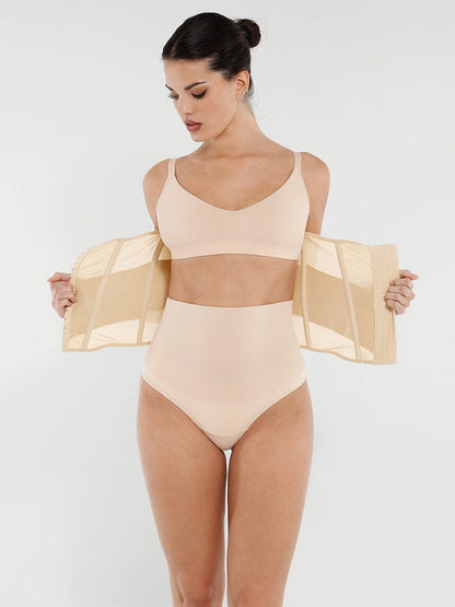 Cinta Modeladora em Mesh Respirável com 7 Barbatanas de Aço