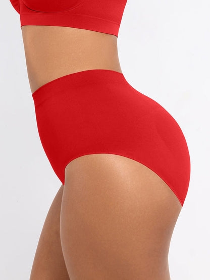 Cueca Modeladora Sem Costuras de Cintura Alta com Efeito Push-Up