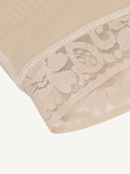 Modelador em Renda com Fecho Frontal e Suporte ao Peito