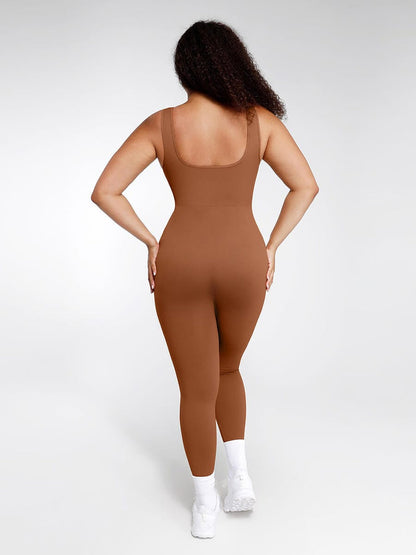 Seamless Eco-friendly Back Lifting Abdominal Supports Maternity Catsuit Jumpsuit