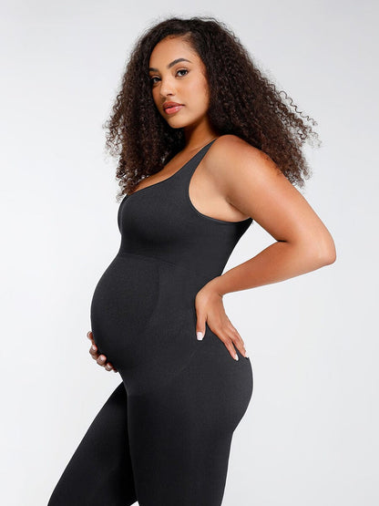 Seamless Eco-friendly Back Lifting Abdominal Supports Maternity Catsuit Jumpsuit