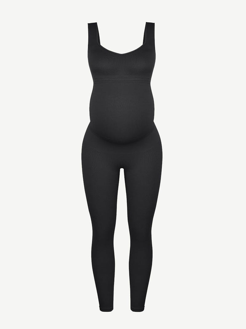 Seamless Eco-friendly Back Lifting Abdominal Supports Maternity Catsuit Jumpsuit