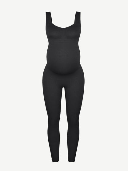 Seamless Eco-friendly Back Lifting Abdominal Supports Maternity Catsuit Jumpsuit