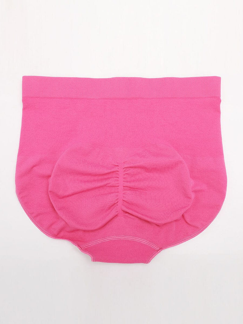 Cueca Modeladora Sem Costuras de Cintura Alta com Efeito Push-Up