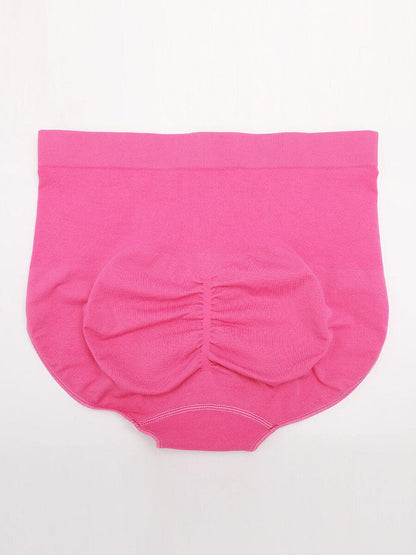 Cueca Modeladora Sem Costuras de Cintura Alta com Efeito Push-Up