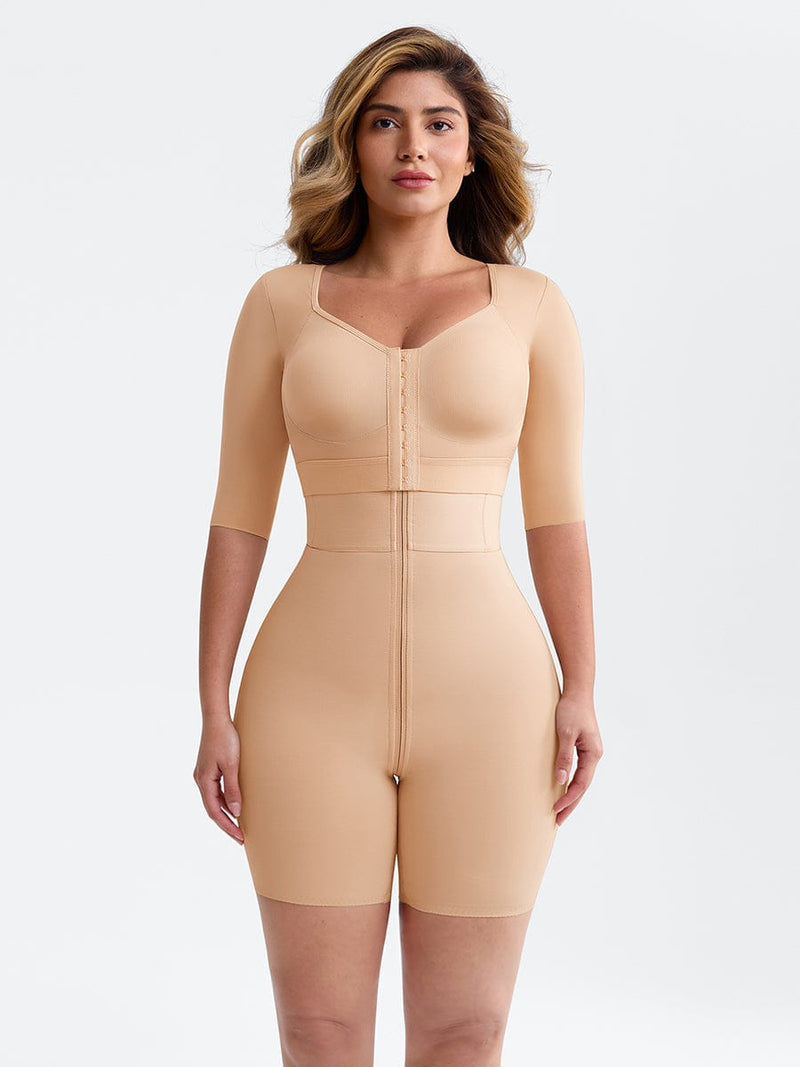 Top Pós-Cirúrgico com Suporte ao Peito e Compressão nos Braços