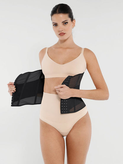 Cinta Modeladora em Mesh Respirável com 7 Barbatanas de Aço