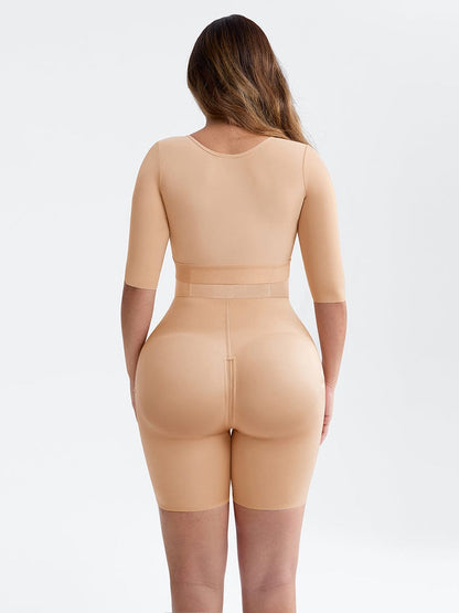 Top Pós-Cirúrgico com Suporte ao Peito e Compressão nos Braços