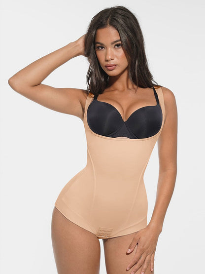 High-Elastic Bust Support Antibacterial Crotch Shaping Bodysuit