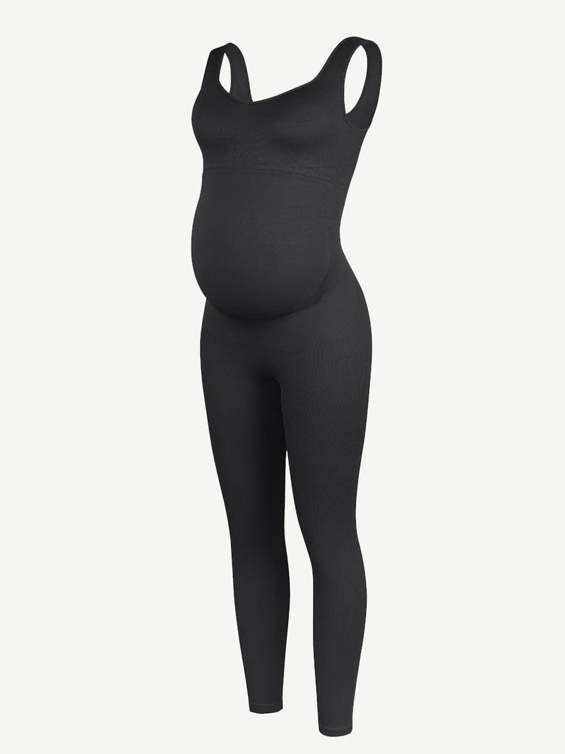 Seamless Eco-friendly Back Lifting Abdominal Supports Maternity Catsuit Jumpsuit